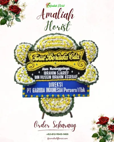 Papan Bunga Duka di Pasar Padi